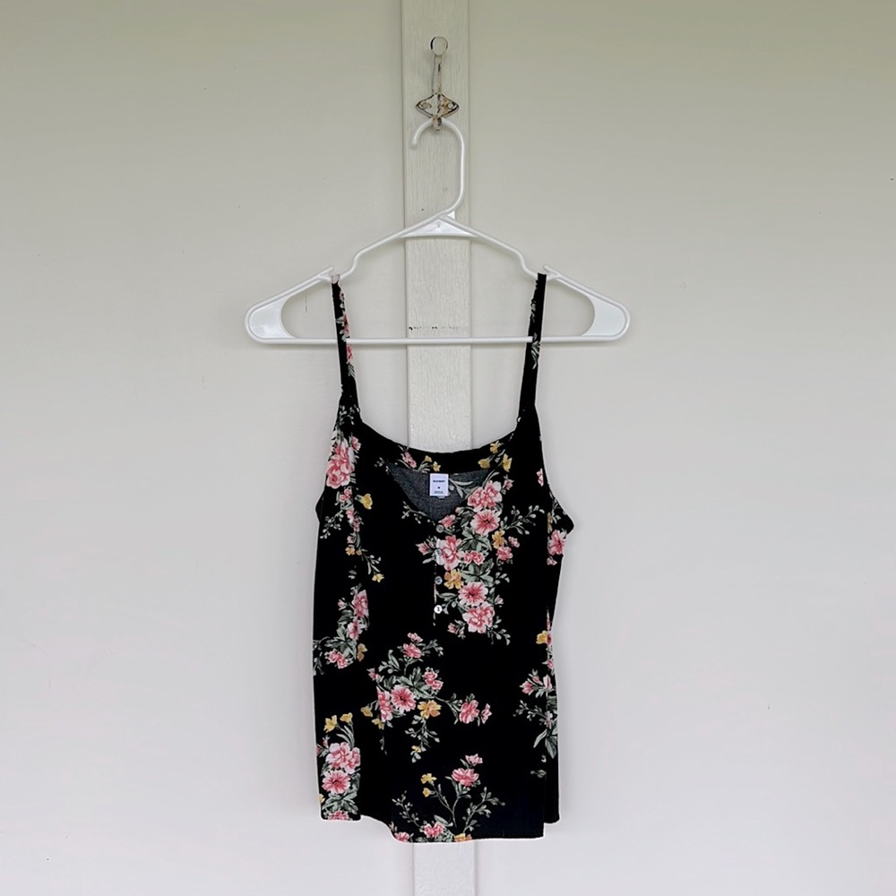Old Navy floral spaghetti strap camisole top